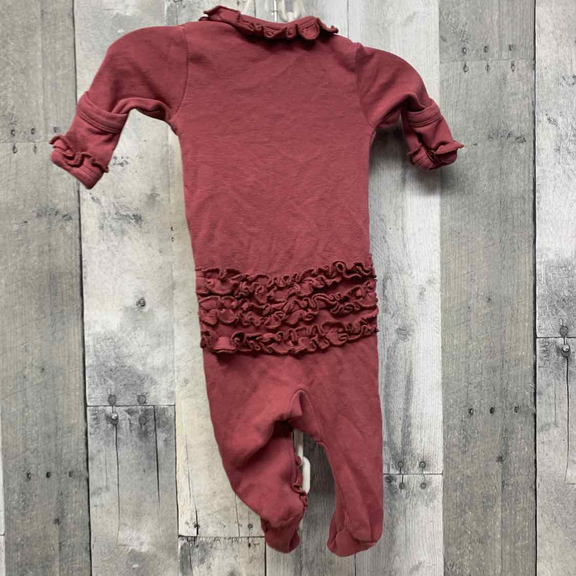 Size 0-3 Months Fuschia Kate Quinn Footy PJs