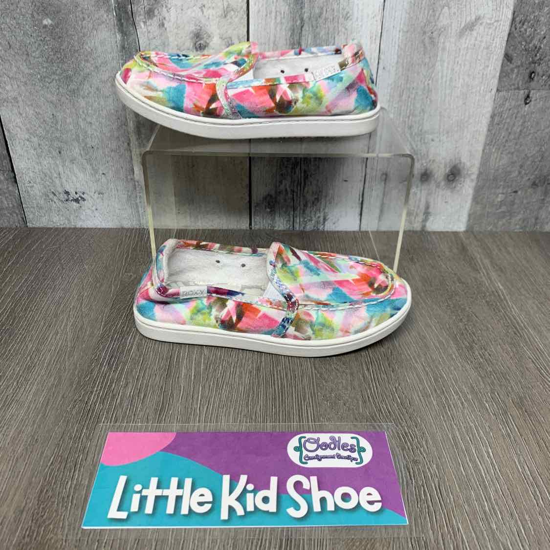 Size 11 Pink/Blue Roxy Loafers
