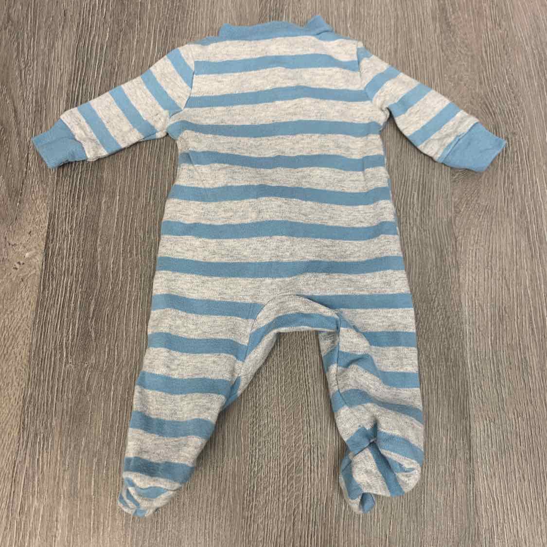Size Preemie Blue/Yellow Child of Mine Footy PJs