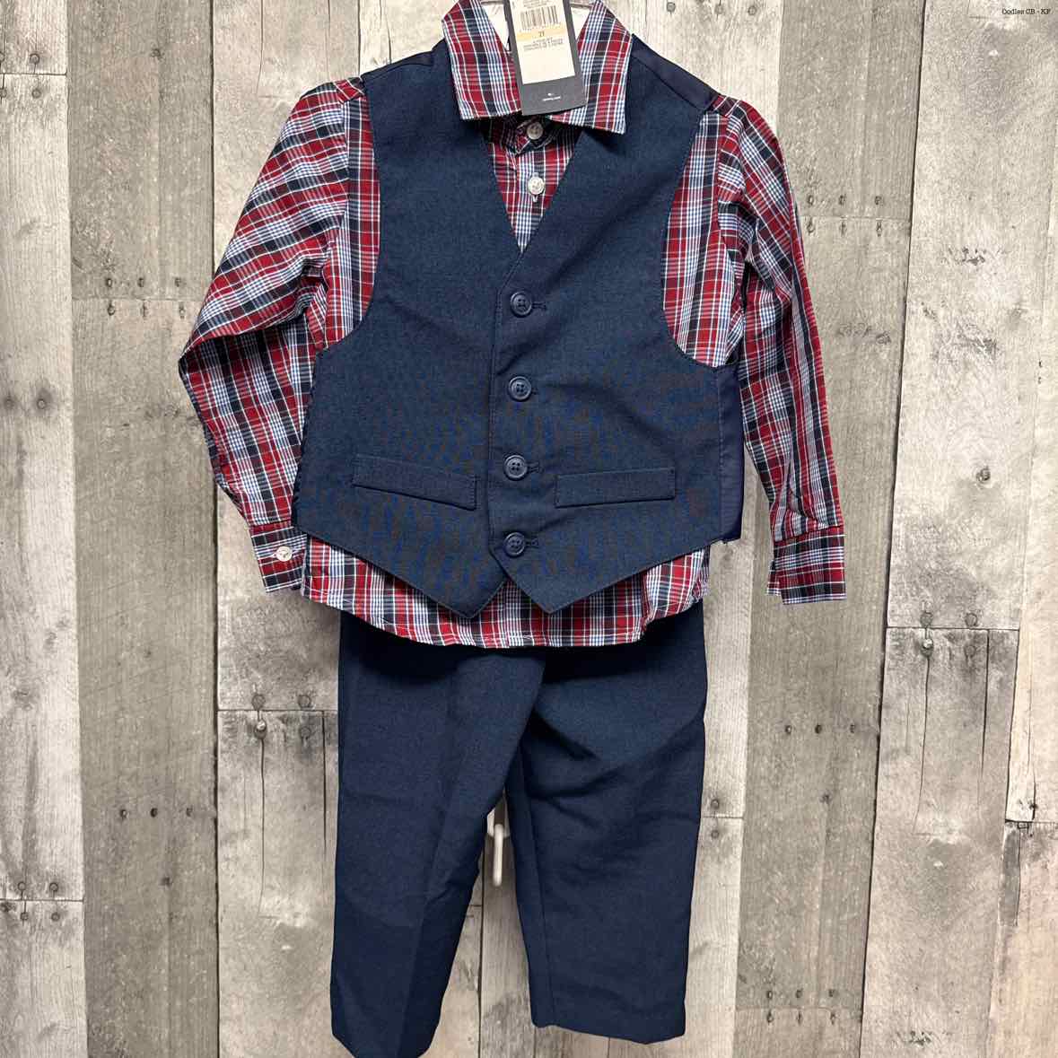 Size 2T Navy/Red Tommy Hilfiger 2pc+ Suit
