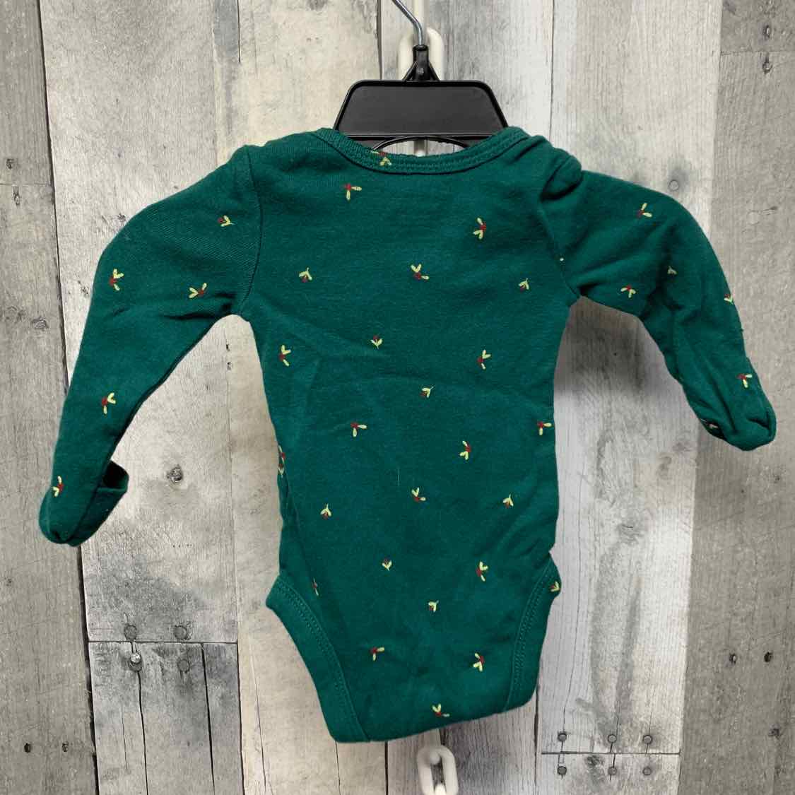 Size Newborn Green Carter's Bodysuit