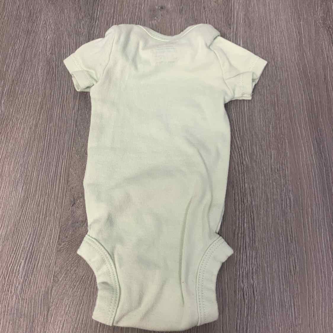 Size Preemie Green Carter's Bodysuit