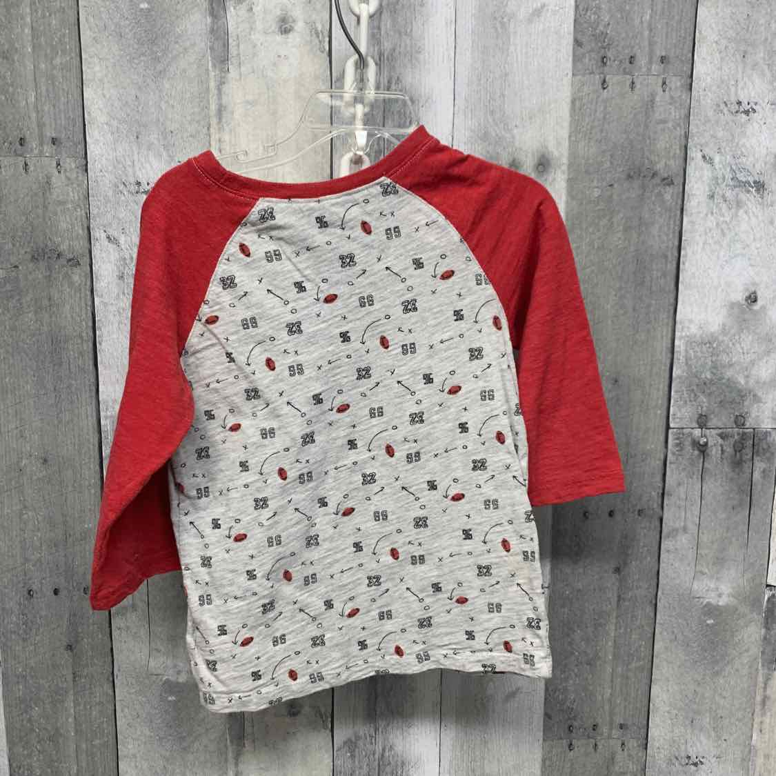 Size 5T Red/Gray Old Navy Short Sleeve Shirt