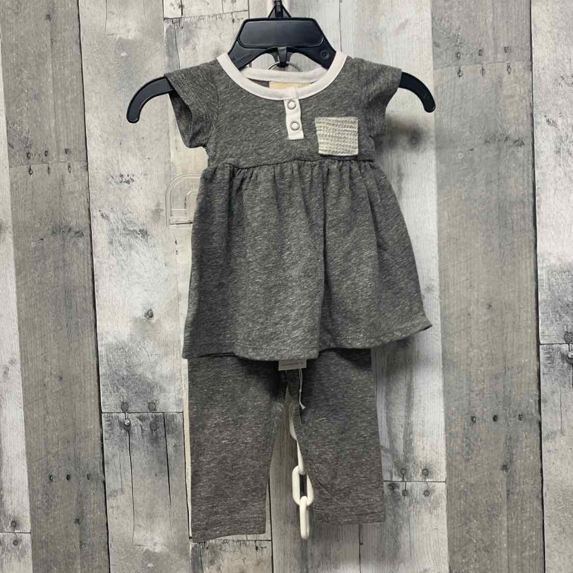 Size 3 Months Gray/White B Brand Shirt/Pants