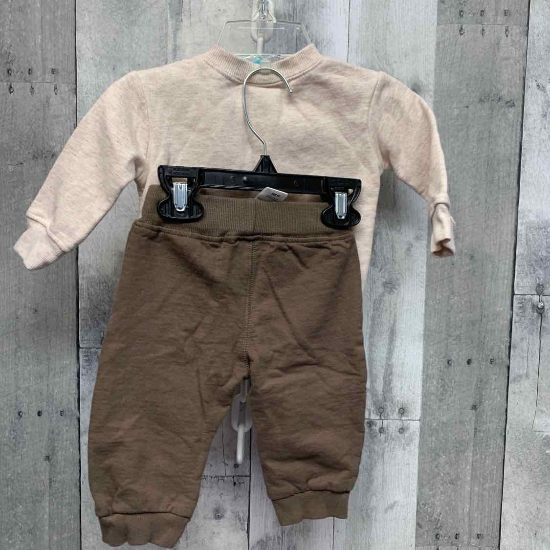 Size 0-3 Months Tan/Brown Disney Shirt/Pants