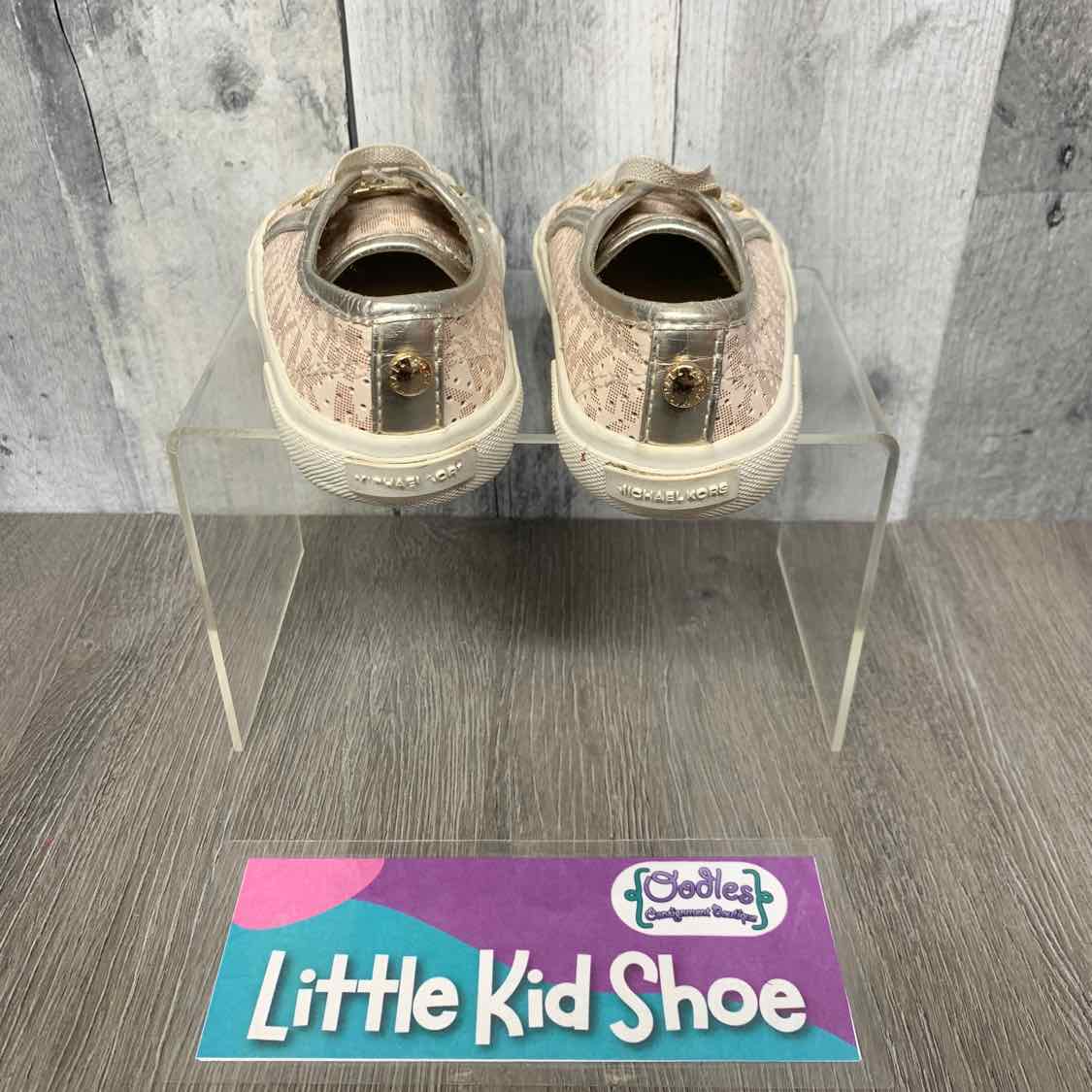 Size 6 Pink/Gold Michael Kors Sneakers