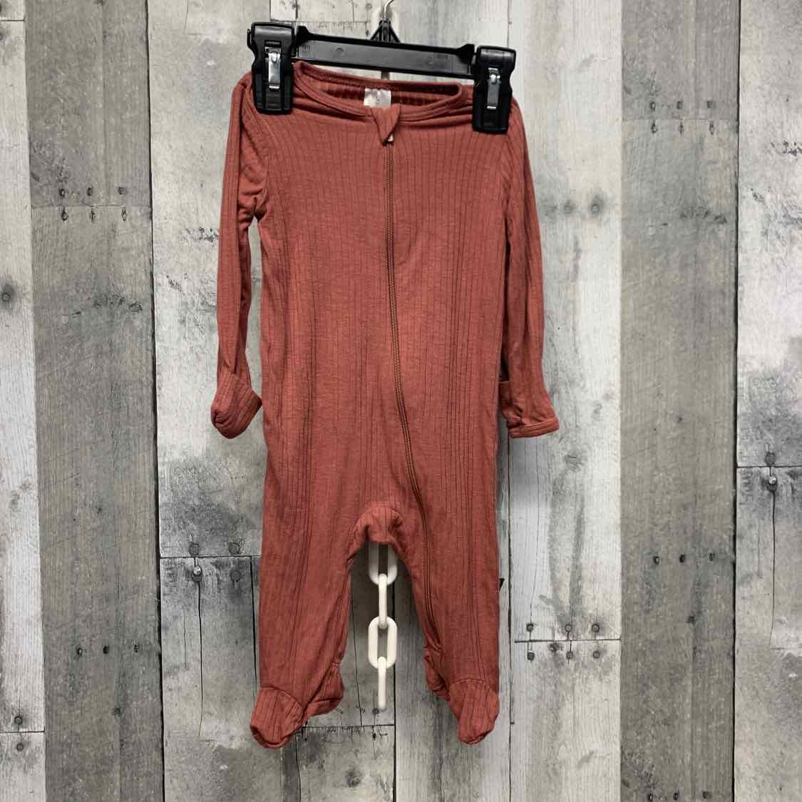 Size 0-3 Months Brown Modern Moments by Gerber Footy PJs - OodlesCB