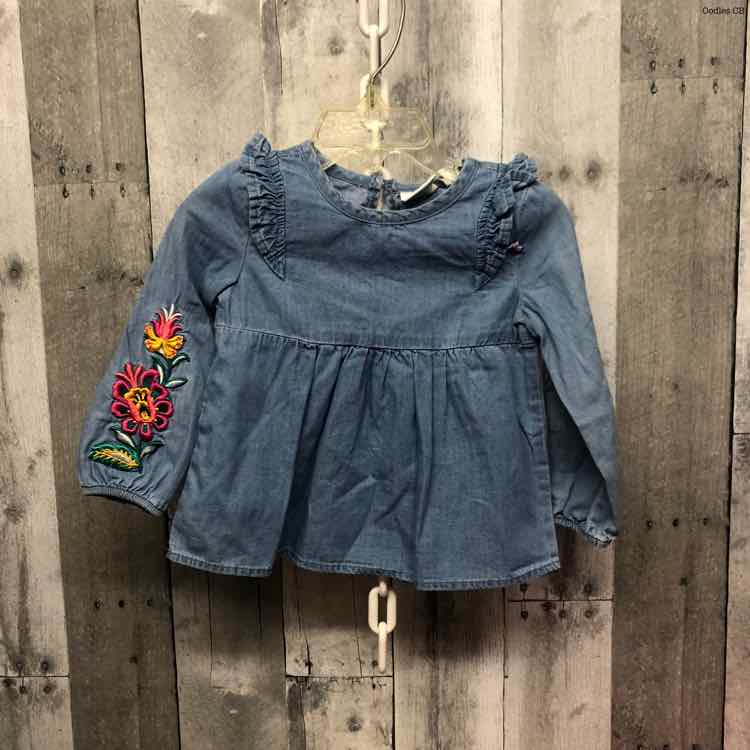 Size 18 Months Denim Crown & Ivy Long Sleeve Shirt