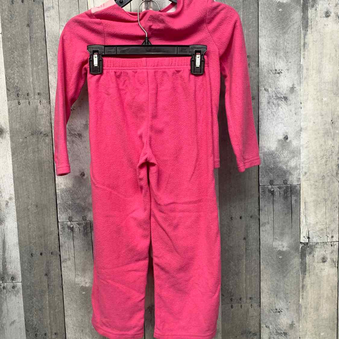 Size 4/5 Pink Print Barbie 2pc PJs