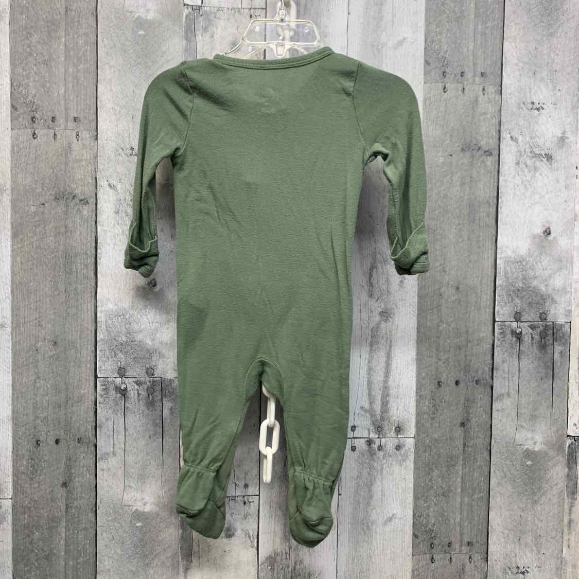 Size 0-3 Months Green Cloud Island Footy PJs