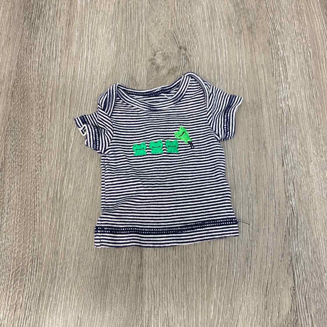 Size Preemie Navy Striped Child of Mine Shirt - OodlesCB