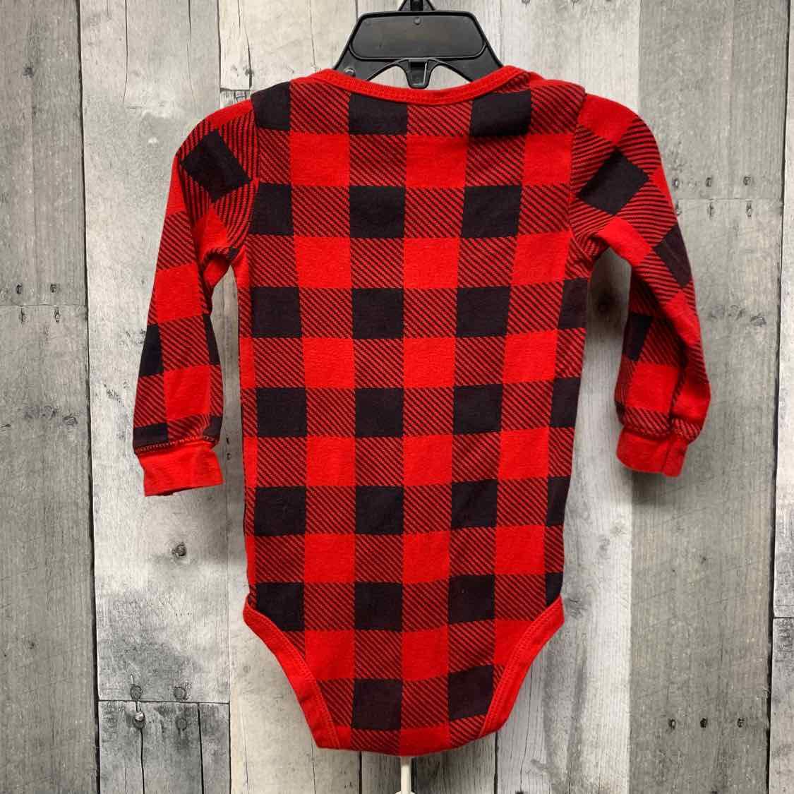 Size 18 Months Red Plaid Carter's Bodysuit