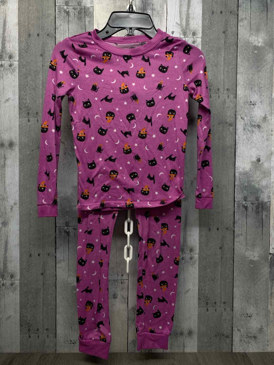Size 7 Purple Animal Print Wonder Nation 2pc PJs