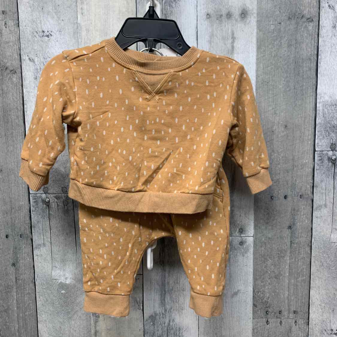 Size 0-3 Months Brown Cloud Island Shirt/Pants