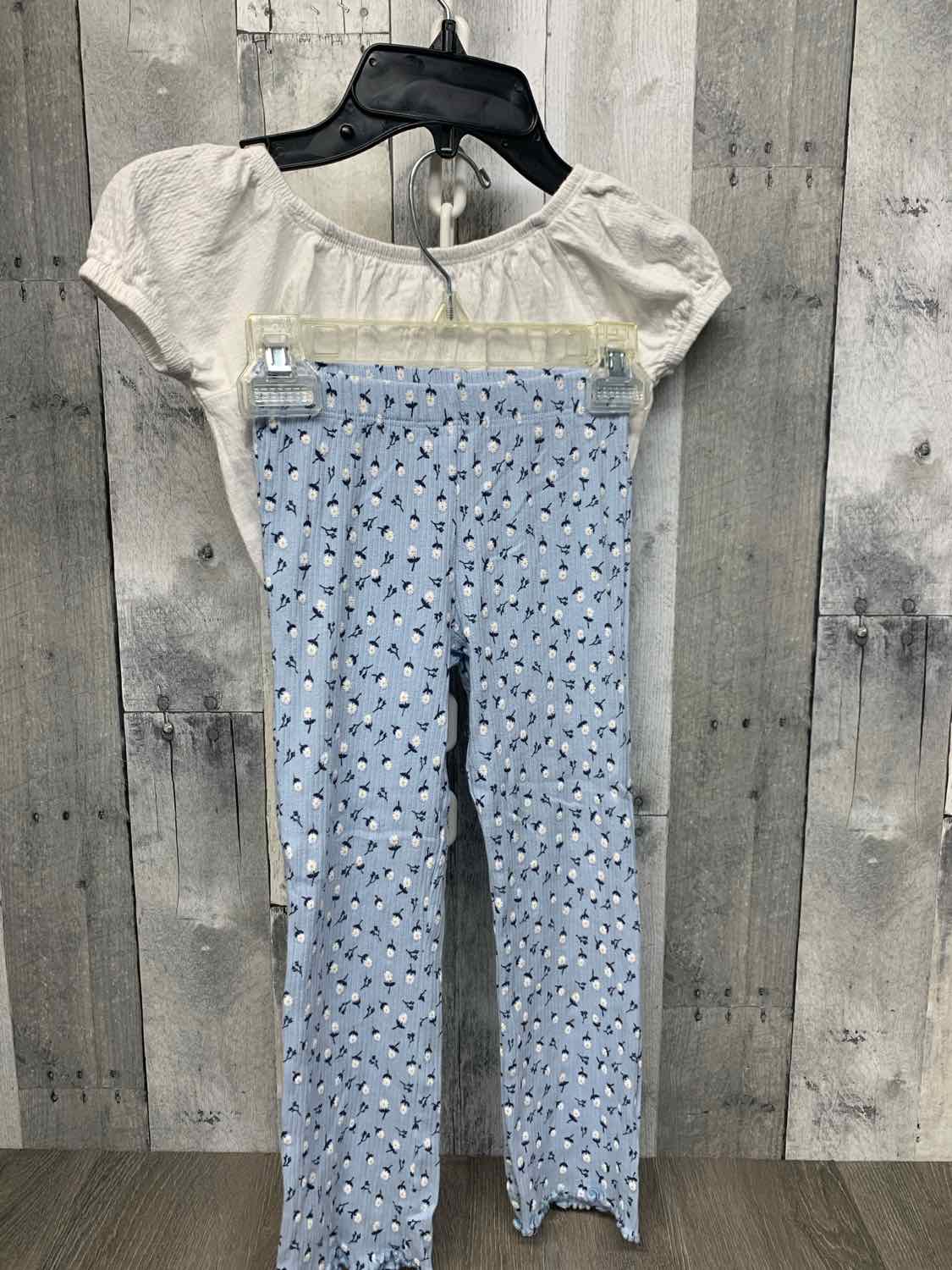 Size 5 Blue/White B Brand Shirt/Leggings