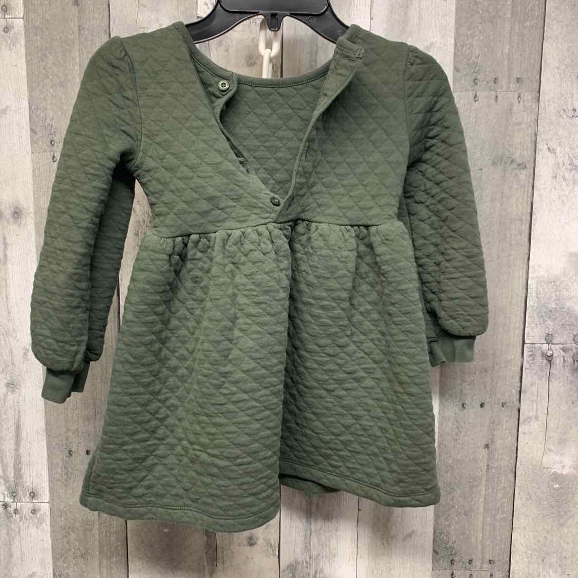 Size 4T Green Mid Brand LS Dress