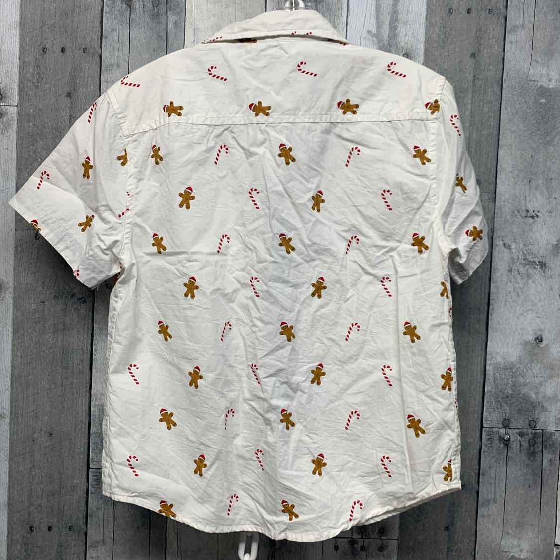 Size 8 White/Red Free Planet Button Up