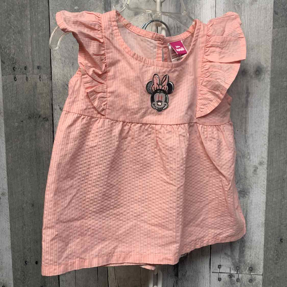 Size 2T Pink Striped Disney Shirt/Shorts