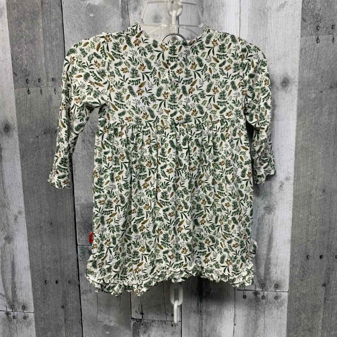 Size 9-12 Months White/Green Name Brand 2pc Dress
