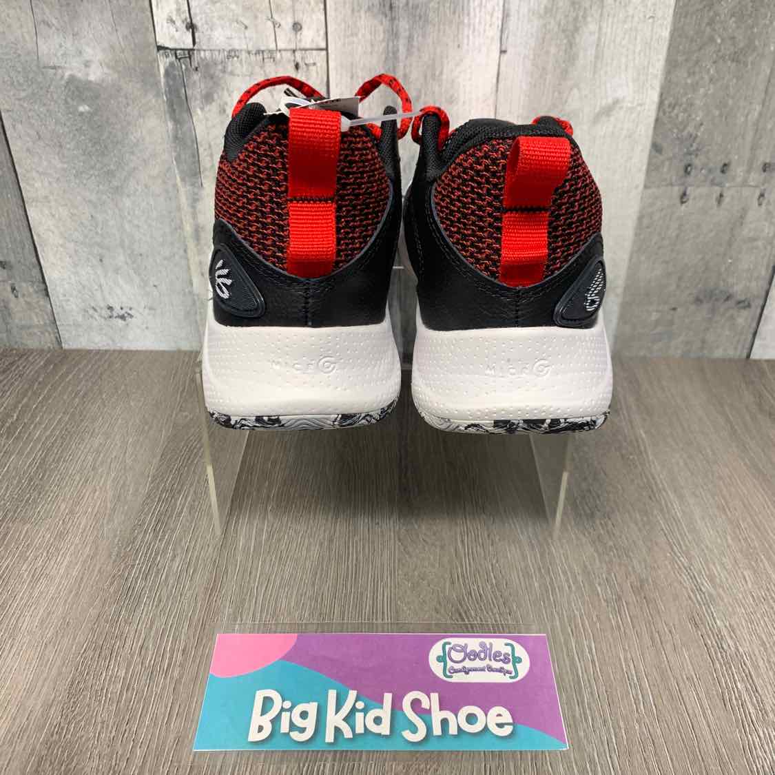 Size 4.5 Black/Red Sport Brand Sneakers