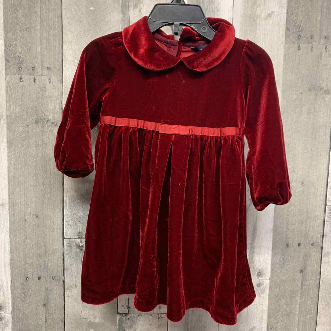 Size 18 Months Burgundy Ralph Lauren LS Dress