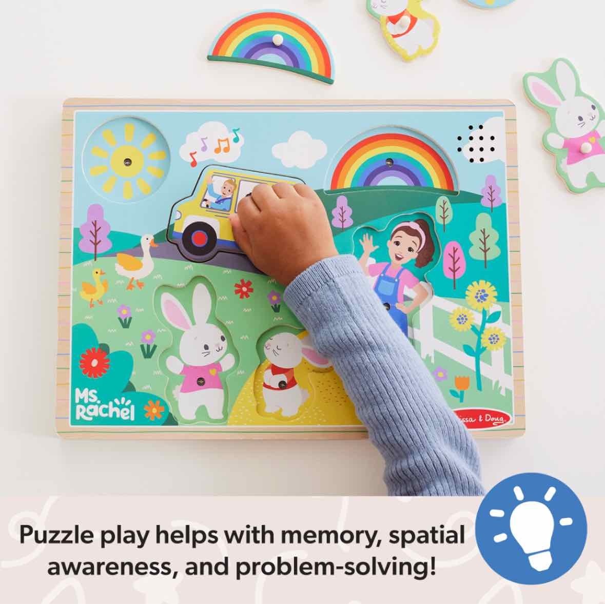 Melissa & Doug Ms Rachel Wooden Song Puzzle