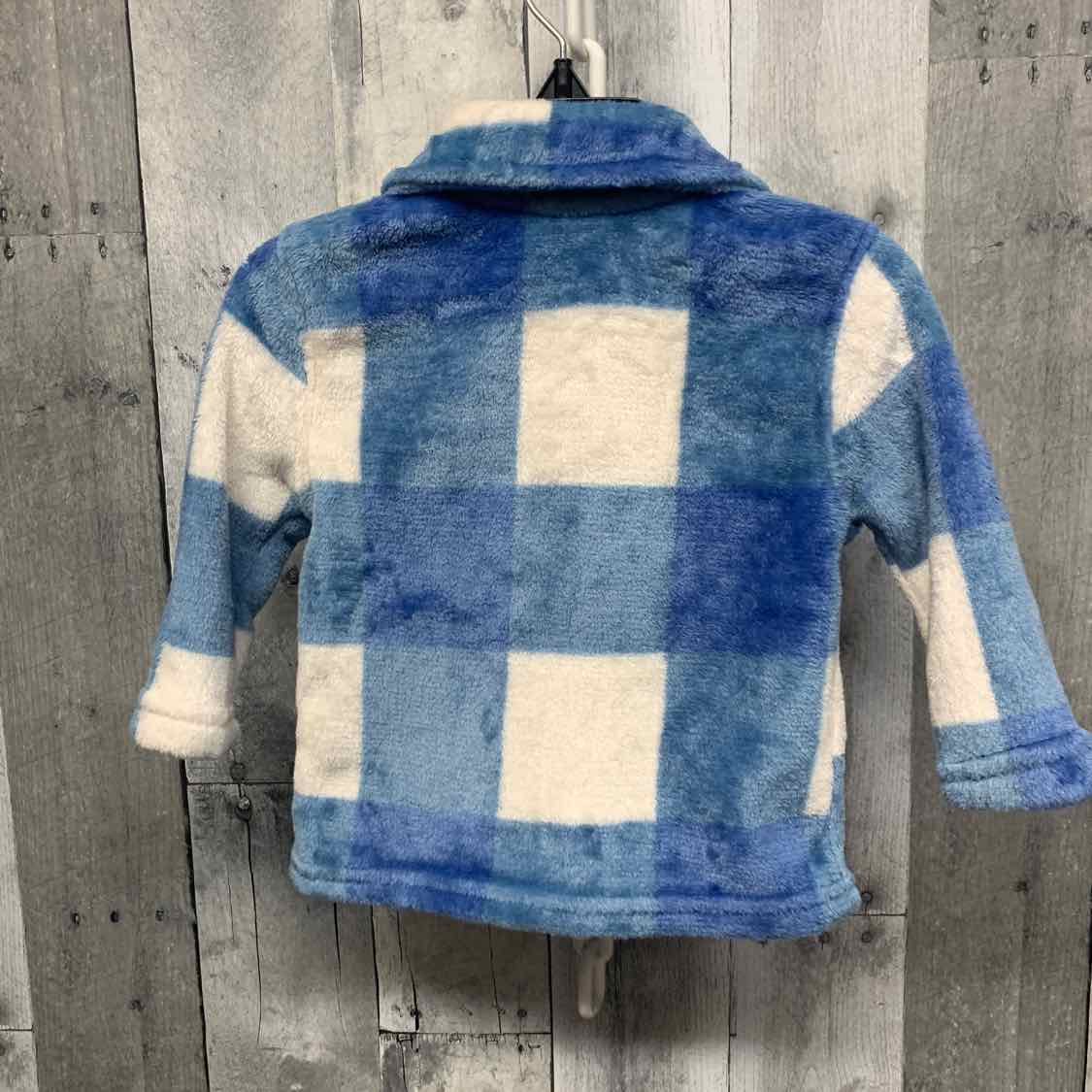 Size 12 Months White/Blue Dr Seuss LS Button Up