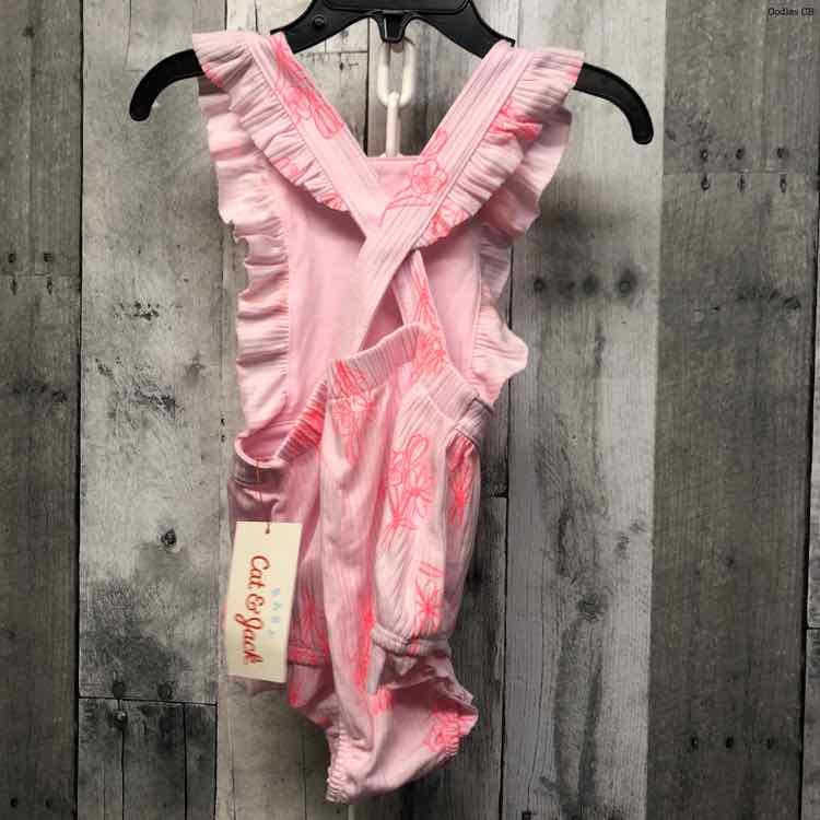 Size 12 Months Pink Print Cat & Jack Romper