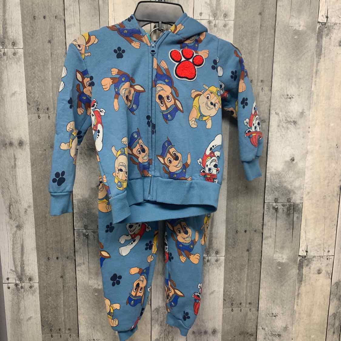 Size 5T Blue Print Paw Patrol Jacket/Pants