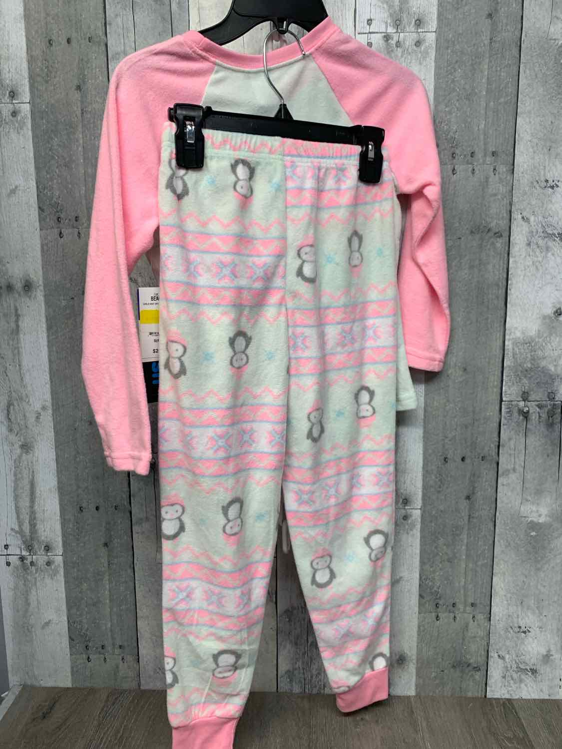 Size 6/6X White/Pink Mid Brand 2pc PJs