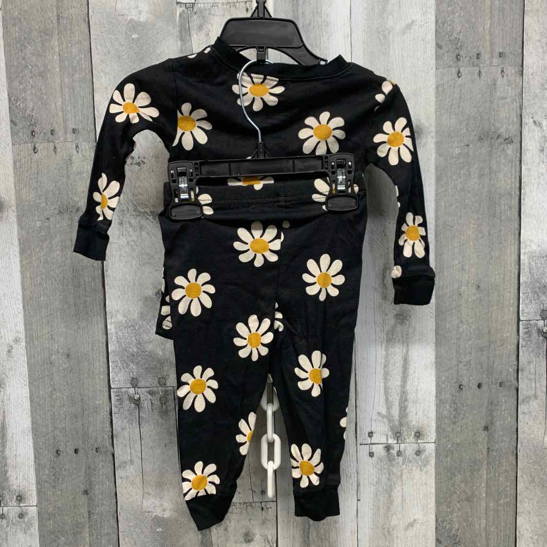 Size 12 Months Black Print B Brand 2pc PJs