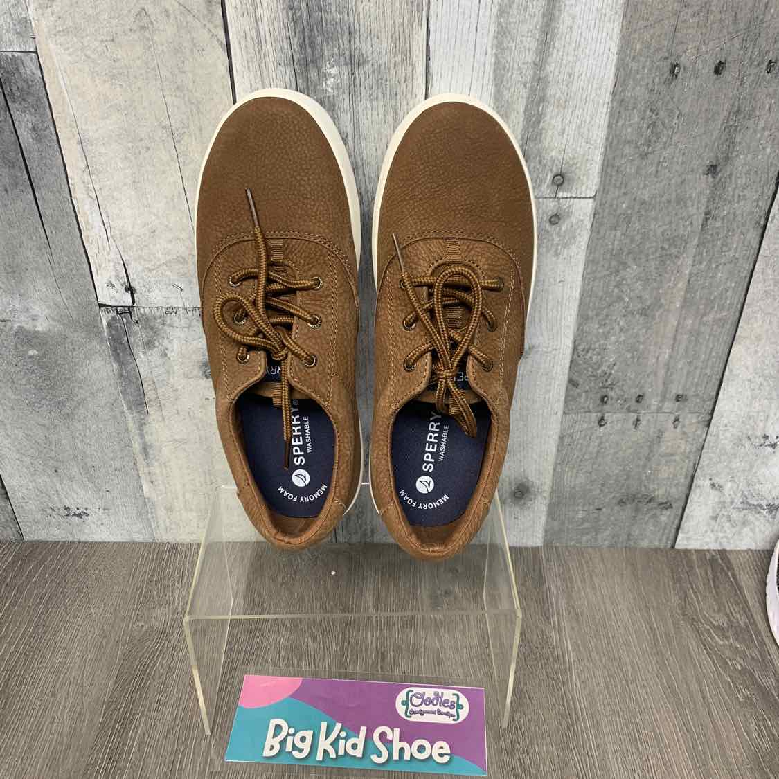 Size 4 Brown Sperry Sneakers