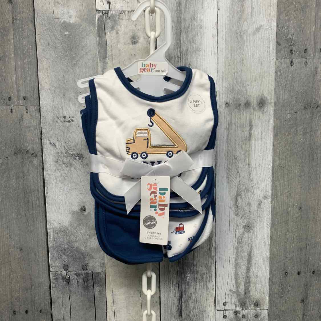 Size One Size White/Blue Baby Gear Bib