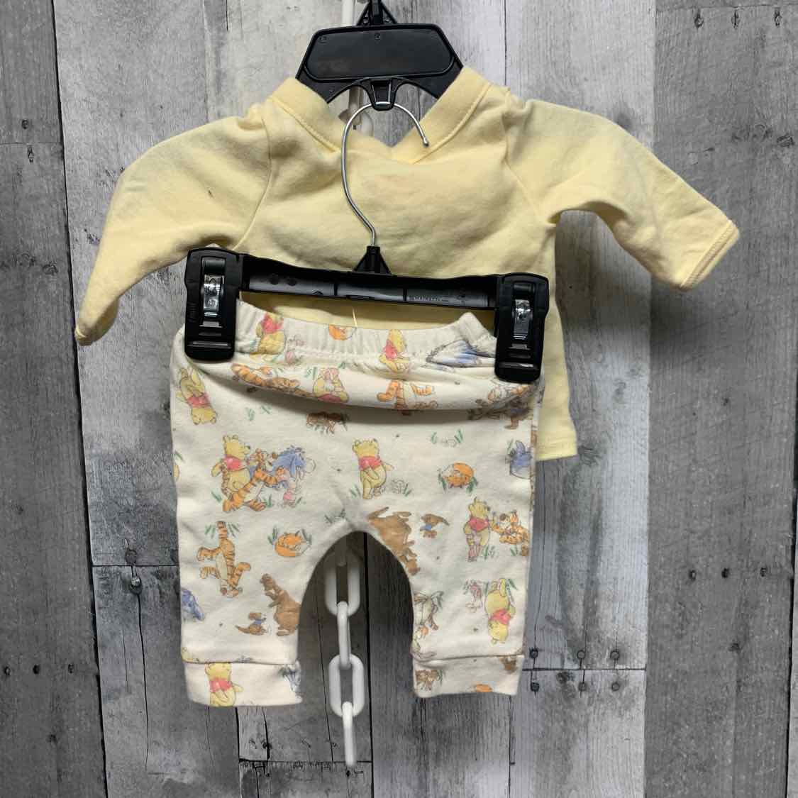 Size Newborn Yellow Graphic Disney Shirt/Pants