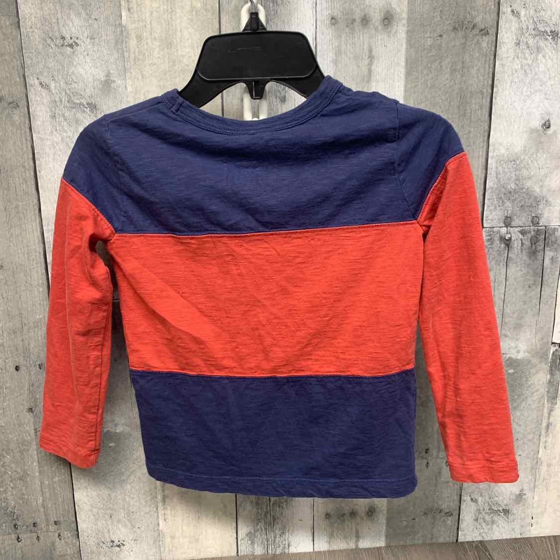 Size 4/5 Navy/Red Mini Boden Long Sleeve Shirt