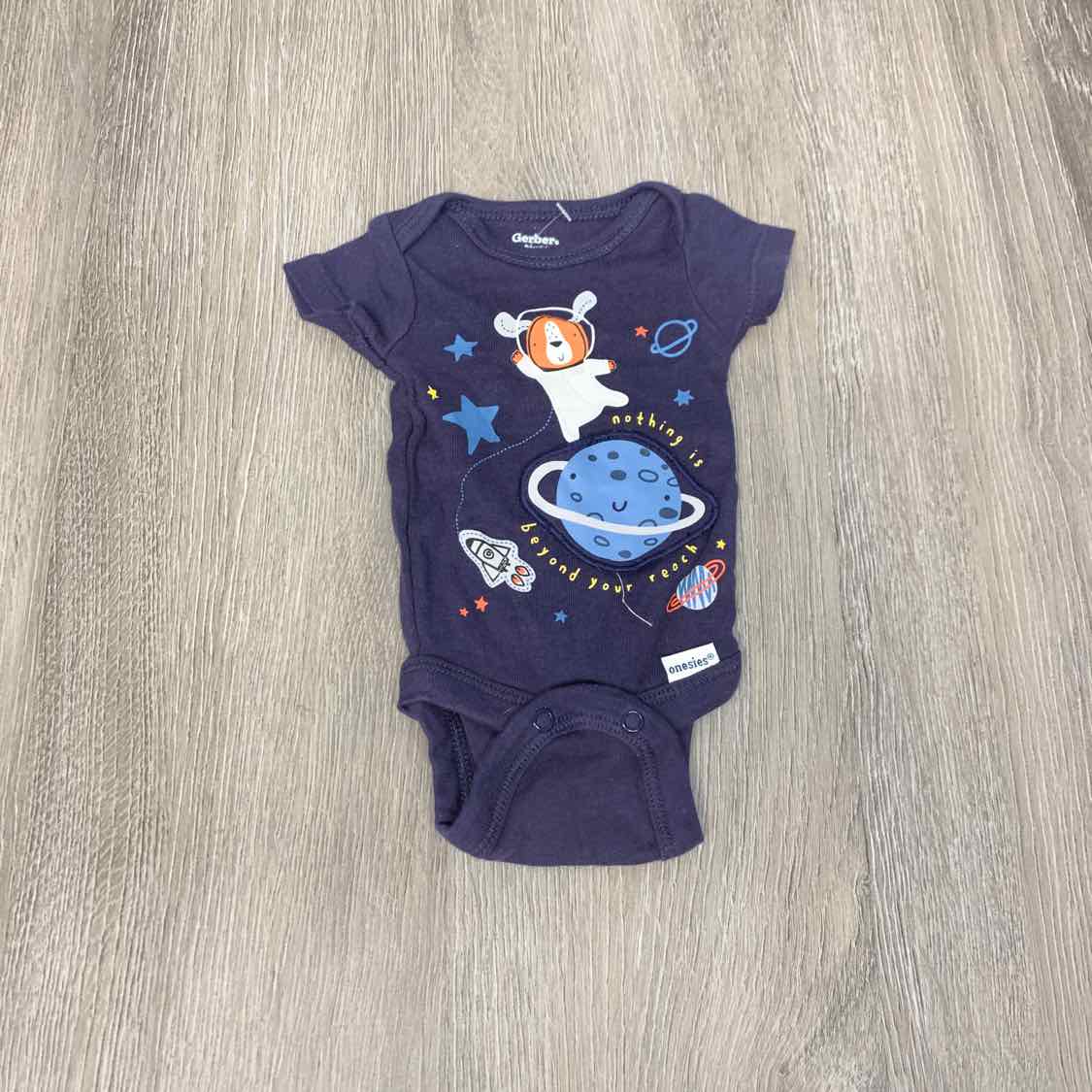 Size Preemie Navy Gerber Bodysuit - OodlesCB
