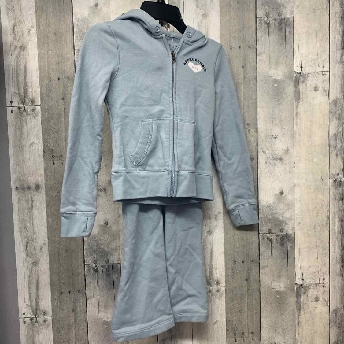 Size 7/8 Blue/White Abercrombie Light Jacket