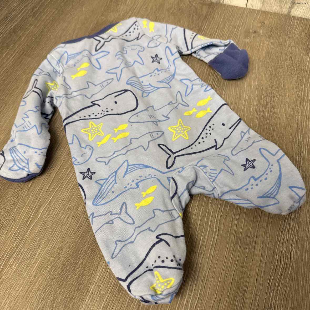Size Preemie Blue Print Wonder Nation Footy PJs
