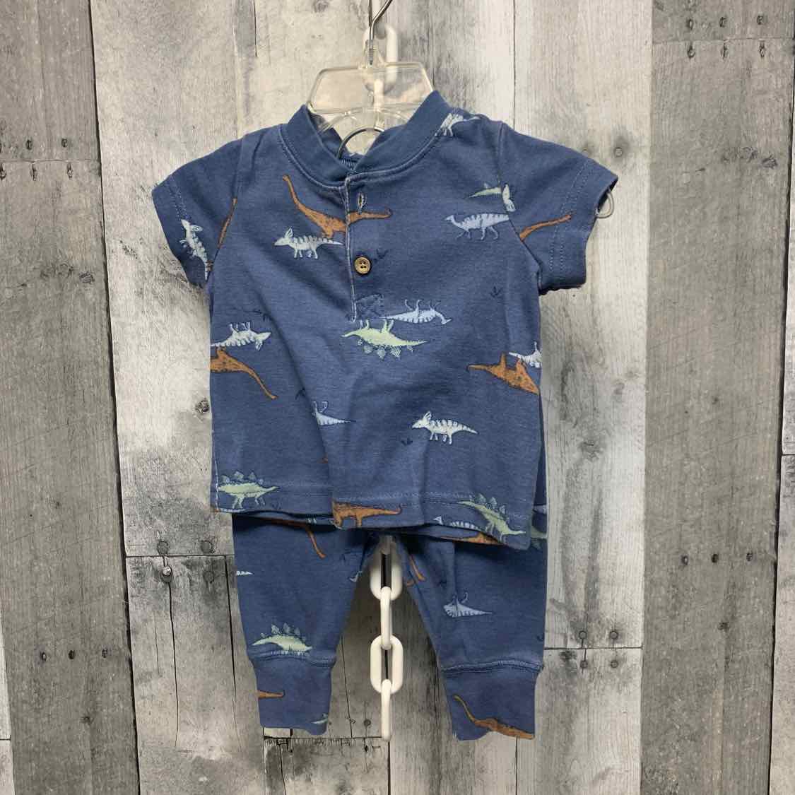 Size 0-3 Months Blue Print Child of Mine Shirt/Pants
