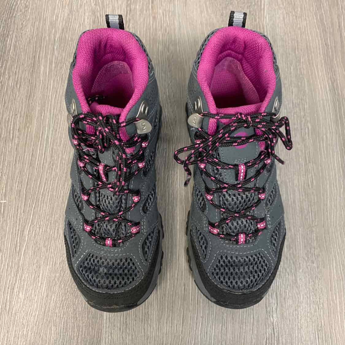 Size 1 Gray/Purple Merrell Boots