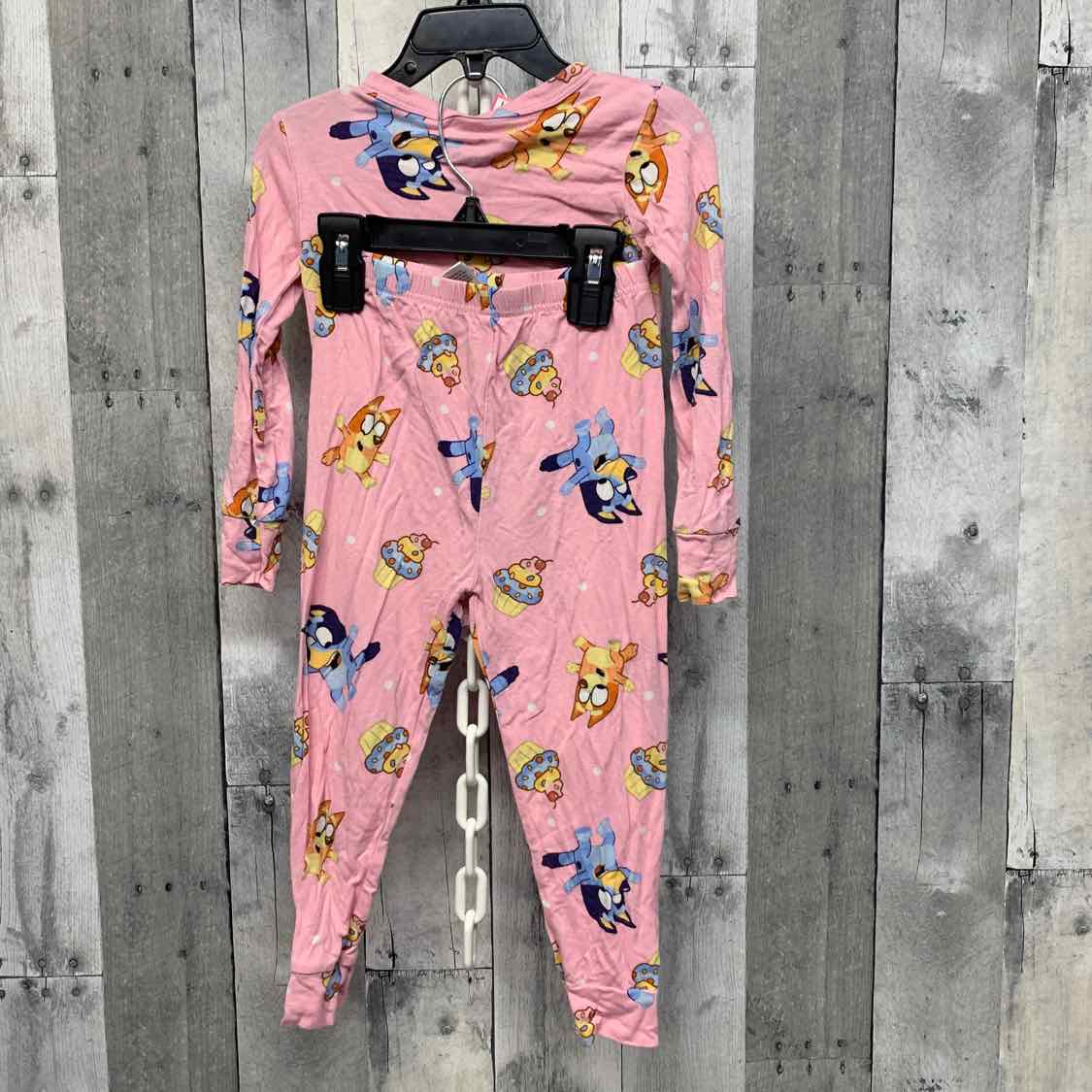 Size 4T Pink Print Disney 2pc PJs