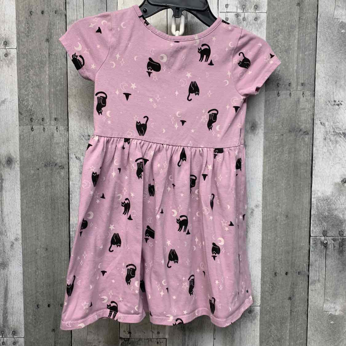 Size 5T Purple/Black Cat & Jack Dress - Knit
