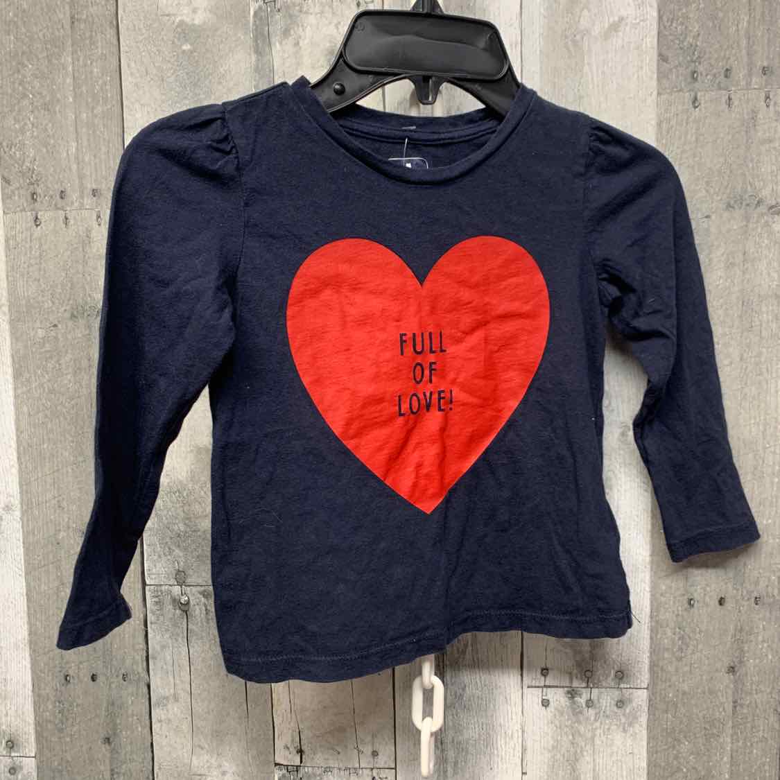 Size 4 Navy Graphic Gap Long Sleeve Shirt