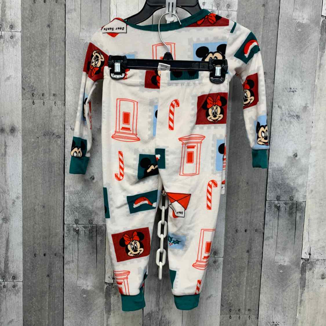 Size 4T Red/Green Disney 2pc PJs