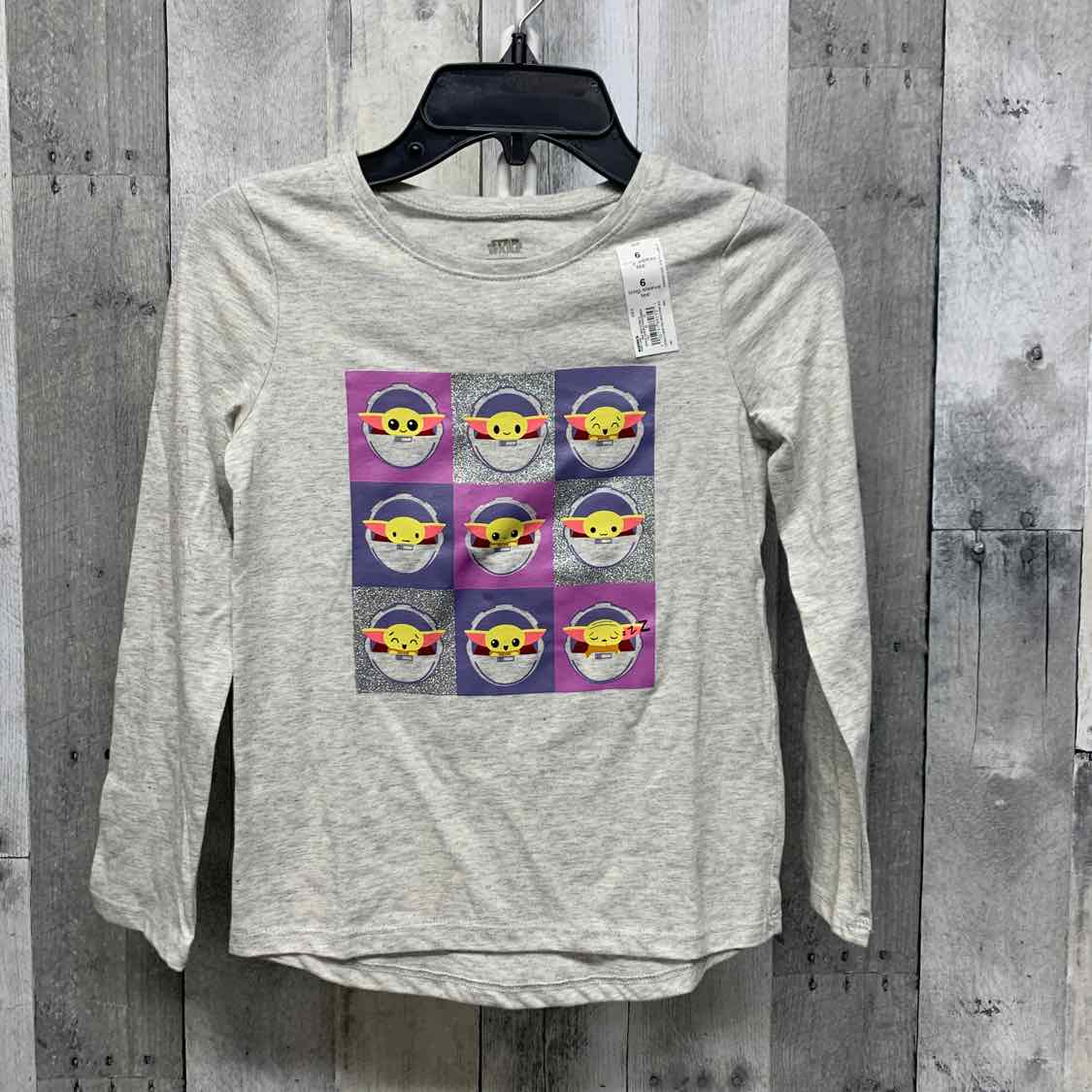Size 6 Gray Graphic Jumping Beans Long Sleeve Shirt