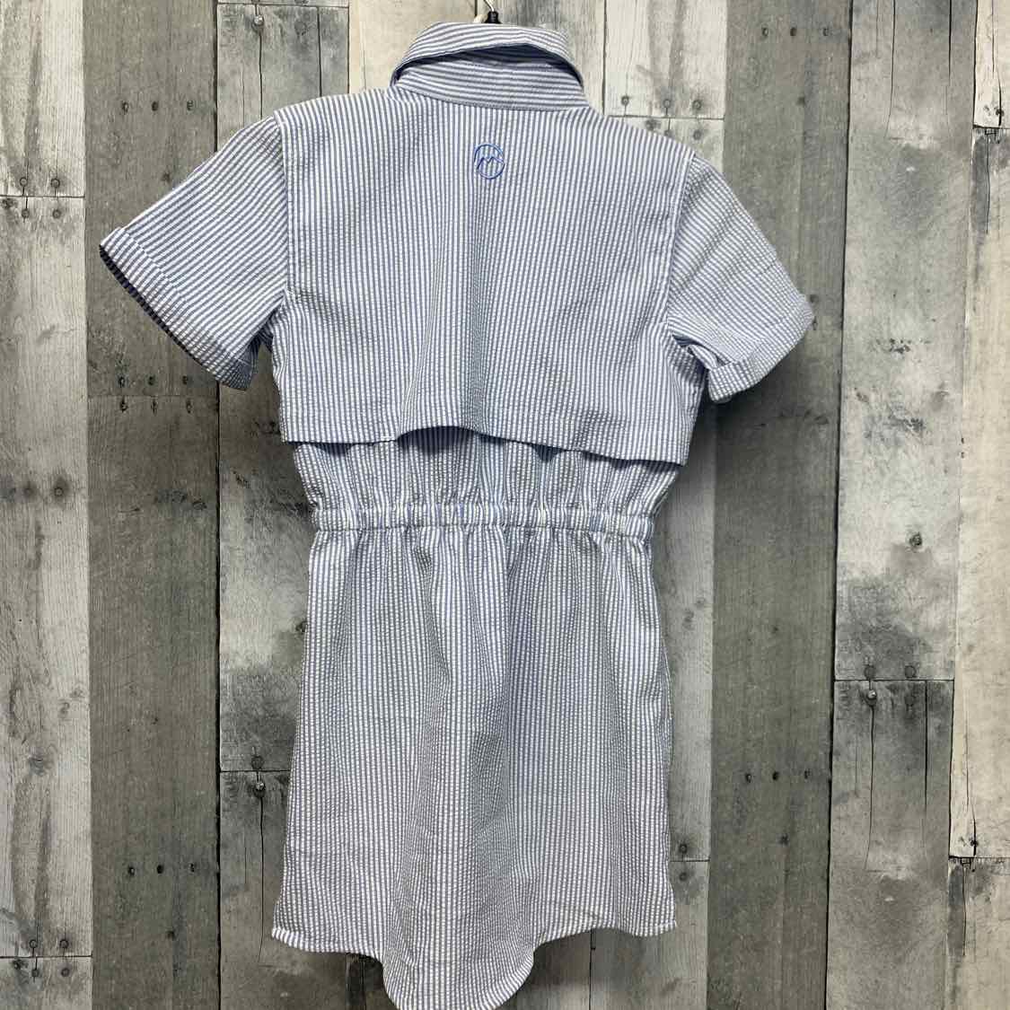 Size 6/6X Blue Striped Magellan Outdoors Dress