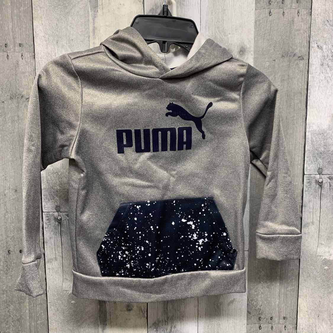 Size 4 Gray Graphic Puma Pull Over