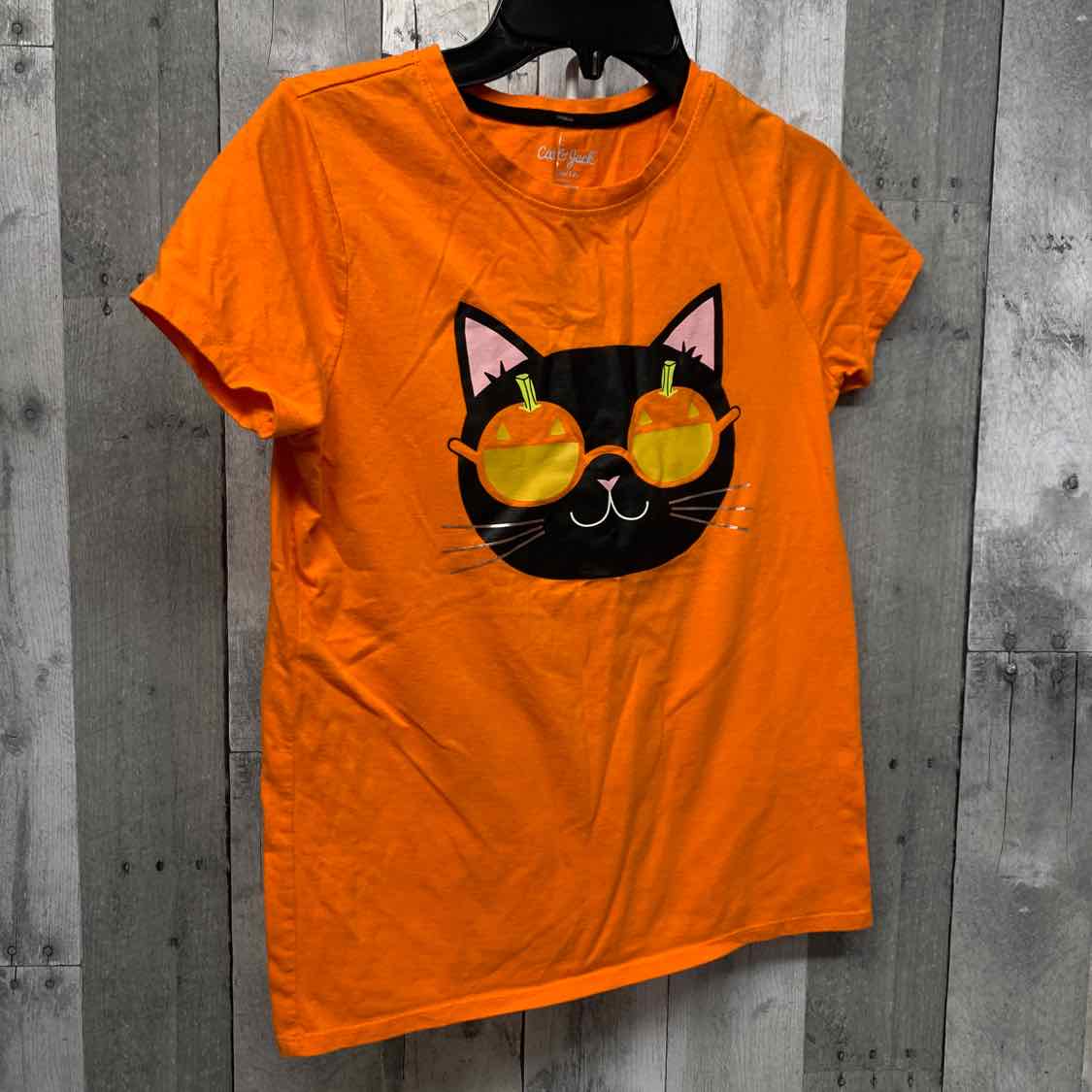 Size 10/12 Orange Graphic Cat & Jack Short Sleeve Shirt