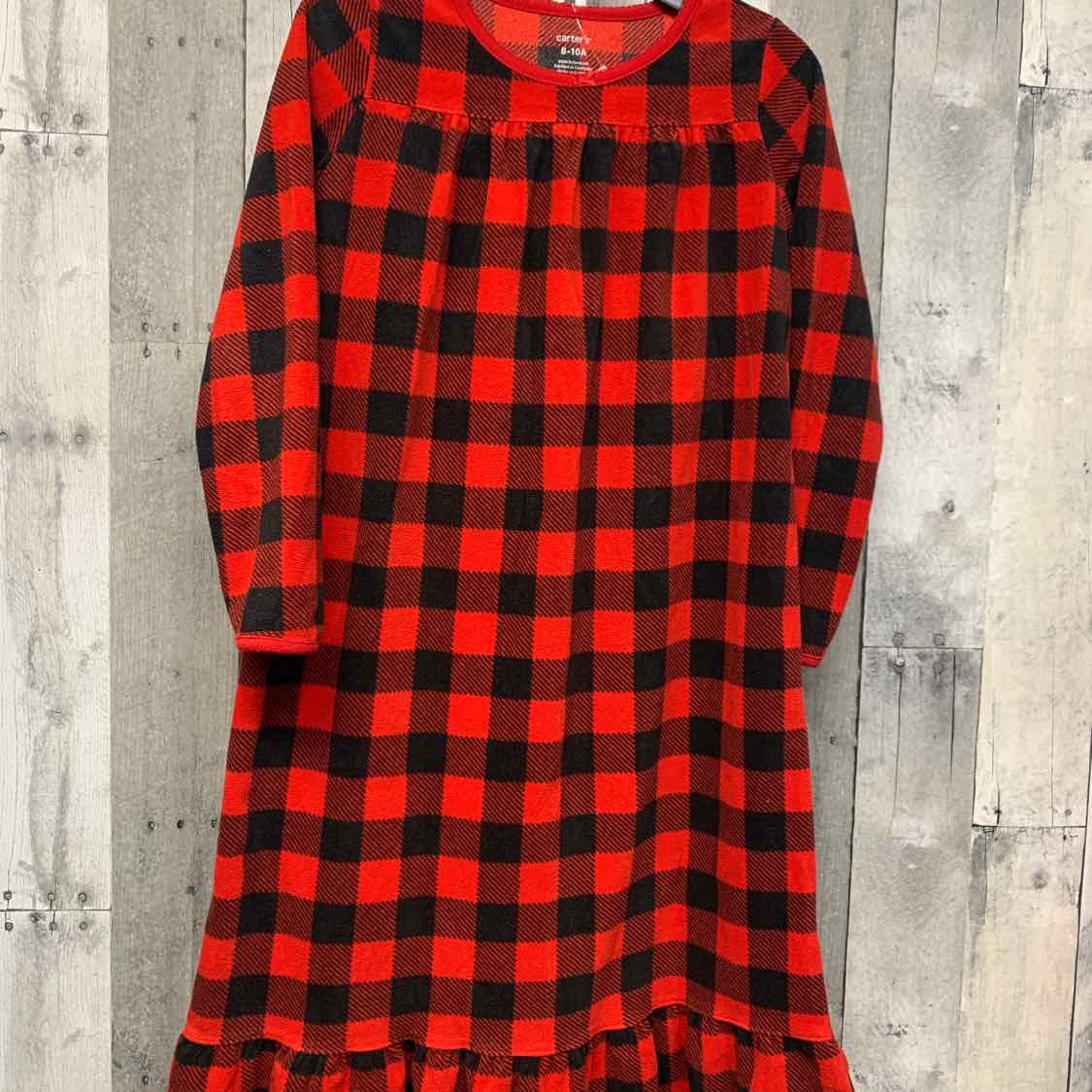 Size 8/10 Red/Black Carter's Nightgown