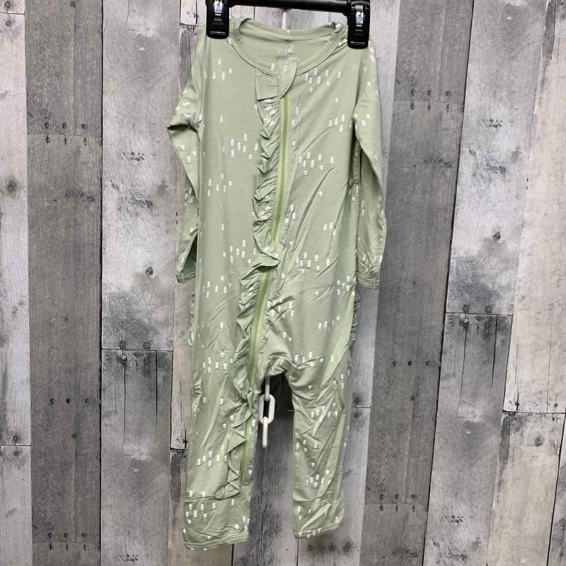 Size 18-24 Months Green Print Little Buggins Romper